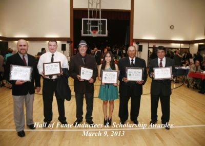 Inductees Scholarship 2013